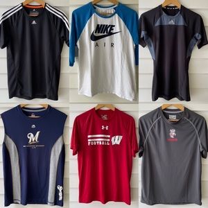 Lot of mens athletic shirts size M, Wisconsin